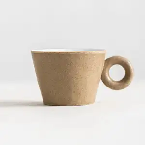Logo custom coffee mug ceramic water cup gift set coffee mug with handle