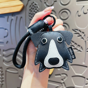 Porte-clés créatif Y2K en cuir PU, motif bouledogue mignon, durable, écologique, amusant, pour voiture, breloque de sac, accessoires, cadeau unique - Product Image 4