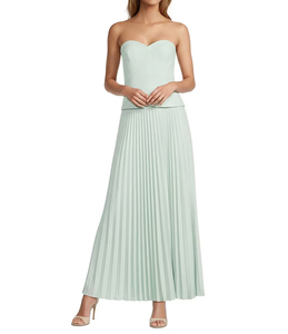 Robe midi élégante en satin blanc avec manches courtes, col rond, silhouette crayon, ajustée, tenue de soirée - Product Image 5