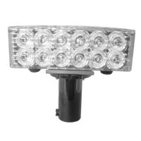Stroboscope led solaire rouge et bleu, signalisation lumineuse d'urgence de sécurité, directionnelle, pour le bâtiment