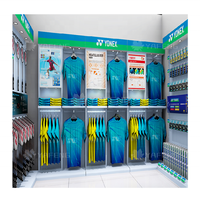 Vitrine de magasin de sport de luxe conçue sur mesure meubles en vente chaude pour centre commercial vitrine intérieure pour chaussures de sport