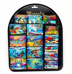 Recuerdos de Viaje Promocionales de las Bahamas, Imán 3D con Diseño de Playa Oceánica, Decoración Artística para el Hogar, Imanes para Refrigerador de Vidrio - Product Image 1