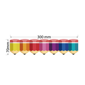 Colorful <b>Adhesive</b> Bulletin Board Border, Bulletin Board Decor Stickers in Valentine's Day Theme, Glitter Stickers for <b>Wall</b> Decor - Product Image 4