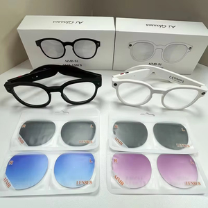 Lunettes Intelligentes AI S1 Monture en Plastique et Titane Verres Blancs Noirs Roses Caméra 500W Enregistrement Vidéo 1080p Chargement Magnétique - Product Image 2