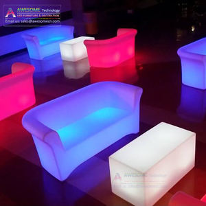 VIP sezione lumen illuminato rettangolo tavolino per narghilè locale notturno (CB1001) - Product Image 5