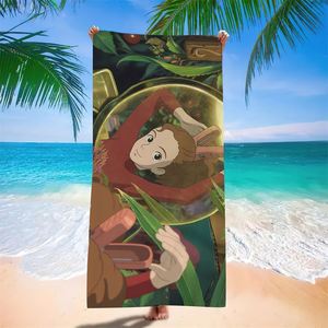 Portable Sun-Protective Quick-Drying Children's Cartoon Totoro Beach Towel Popular Item Summer Cool <b>Bath</b> Outdoor Travel Picnics - Product Image 3