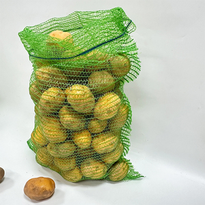PE Raschel Mesh Bag With Drawstring 25kg 50kg Fruit Vegetable <strong>Onion</strong> Potato Mesh Net Bags - Product Image 2