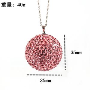 Hot Sales Diamond Ball Car Decoration Interior Car Universal Crystal Drill Ball <b>Ornaments</b> for Car Hanging Pendant - Product Image 3