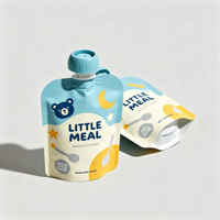 Sachets Doypack personnalisables en gros de 150 ml, 200 ml, 300 ml, de qualité alimentaire, pour jus, sachets à bec verseur pour aliments pour bébés, sachets souples pour purée