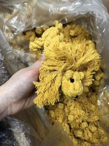 Mainan anjing tali hewan kunyah tali simpul katun buatan tangan - Product Image 2