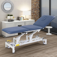 Table de Massage ostéopathique chiropratique 3 sections lit de traitement échographie physiothérapie civière Table d'examen médical