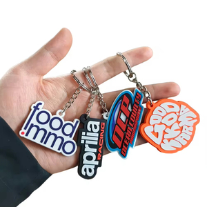 ODM OEM Custom Made Couple Gift Keychain Soft 3D <b>Rubber</b> PVC <b>Key</b> <b>Chain</b> Cartoon logo PVC Keyring - Product Image 6