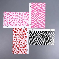 3D Transparante Matte Zebra Luipaard Kleurenprint Telefoon Achterkant Skin Sticker 190*120mm Achterfolie Materiaal voor snijplotter