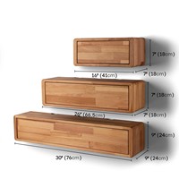 Boîte de rangement en bois gravée, style moderne, portable, multifonction, pour routeur, avec étagère de tri suspendue – Meilleure vente