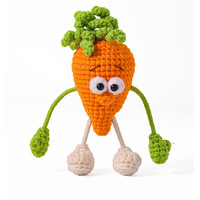 Groothandel Haakwerk Speelgoed Cartoon Hangertjes Op Maat Gebreide Handgemaakte Haakpoppen Groenten Fruit Leuke Bureaudecoratie