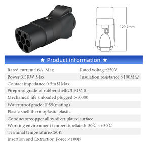 GBT Car V2L Typ 2 Lades tapel Tragbarer EV-Lade adapter mit Schuko-Buchse Kompatibel mit Auto V2L Typ2 Ladestation - Product Image 6