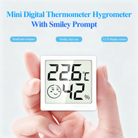 Mini thermomètre hygromètre numérique LCD en plastique, mesure de la température et de l'humidité intérieure, attraction magnétique pour reptiles, animaux de compagnie, usage domestique