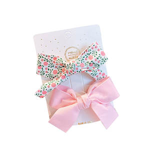 Version coréenne pince à cheveux à nœud floral frais accessoire d'épingle à cheveux princesse mignonne pour filles bébés épingle à cheveux latérale avec design élégant - Product Image 5