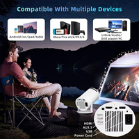 Projecteurs intelligents HY300 Pro, cinéma, théâtre, multimédia, Android 12, projecteur de jeu, mini projecteur portable, projecteur de poche LCD pour la maison