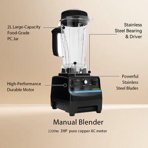 <span class=keywords><strong>Blender</strong></span> portable <span class=keywords><strong>de</strong></span> qualité commerciale Lohas, grande capacité 2L, lame en acier inoxydable, processeur <span class=keywords><strong>de</strong></span> viande, 10 vitesses, anti-fuite, <span class=keywords><strong>jus</strong></span> frais - Product Image 4
