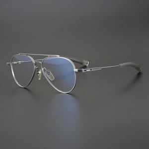 Piloto-Gafas de titanio puro ultraligeras para hombre, montura grande, para Miopía - Product Image 5