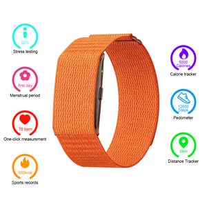 Odm screenless tập thể dục Tracker Vòng đeo tay thông minh 24h Heart Rate Blood Pressure Monitor GPS chạy ai sức khỏe báo cáo - Product Image 1
