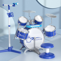 Musical Instruments Plastic Beginner Drums & Percussion 53x53x25cm for Boys and Girls-Jazz Style Gift