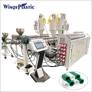 Plastique PE/PP/PPR/HDPE/LDPE eau et Conduit électrique tuyau/Tube (extrudeuse, transport, enroulement de coupe, belling) prix des machines - Product Image 6