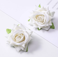 Bros Modern Mawar Buatan dari Kain Beludru Wanita KEMIN Buatan Tangan Berkualitas Tinggi Aksesori Dada Elegan untuk Ulang Tahun Pernikahan Hari Valentine.
