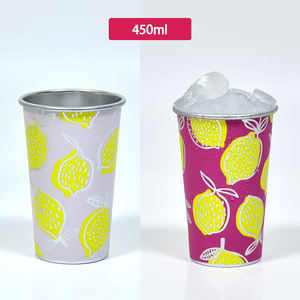 Custom <strong>Cup</strong> <strong>Edible</strong> Reusable High Quality Tequila <strong>Coffee</strong> <strong>Cup</strong> with logo 450ml Cold Color-changing Aluminium <strong>Cup</strong> - Product Image 4