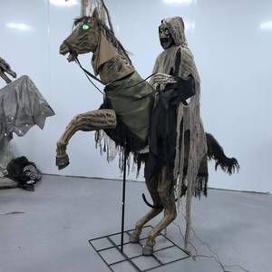 Caballero Demonio Animatrónico <span class=keywords><strong>de</strong></span> Halloween, Accesorio Aterrador para Exteriores, Decoración Animada para Parques <span class=keywords><strong>de</strong></span> Atracciones - Product Image 2