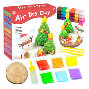 Kit de Arcilla y Plastilina para Niños, Arcilla de Secado al Aire Súper Ligera con Herramientas de Escultura, Regalo para Niños - Product Image 1