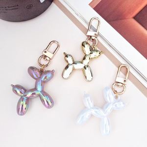 Fashion Art Trendy Laser Balloon Dog Colorful <b>Key</b> <b>Chain</b> Cute Pet Dog Charm Keychain for Women Handbag Jewelry Cartoon - Product Image 5