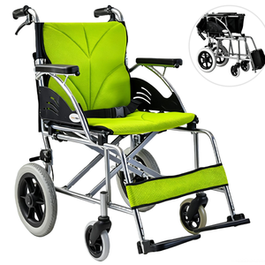 Takan รถเข็นคนพิการแบบพกพาพับได้, ที่เหยียบมือเบรคแบบกำหนดเองได้รับการรับรอง CE จุของได้100กก. - Product Image 1