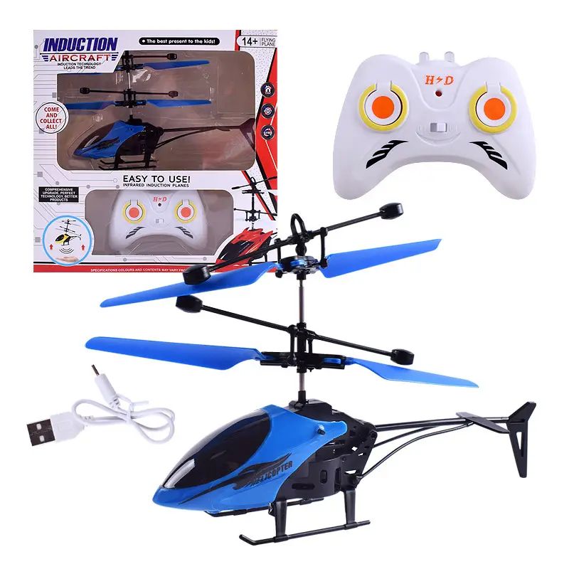 R/C-helicóptero teledirigido portátil para niños, juguete volador de aleación con Control remoto