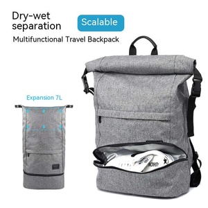 Fashion Gym Backpack Nylon Zipper Closure Unisex Travel Casual <b>Computer</b> <b>Bag</b> 20-37L Anti-Theft Design - Product Image 5