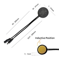 SHINECHIP STD01 DC12V/24V 5A 60W IP20 CCT Dimbare Smart Touch Sensor Schakelaar 5cm Detectiebereik ABS Materiaal voor Hotelkast