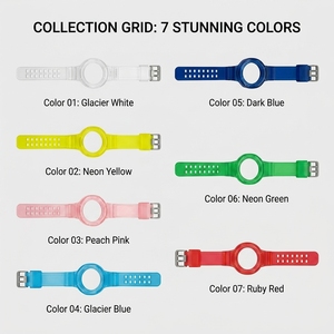 <span class=keywords><strong>Bracelet</strong></span> de montre de remplacement en TPU pour <span class=keywords><strong>Swatch</strong></span> AP Royal Pop Series Glacier Transparent 3H Side Crown Sport Band - Product Image 3
