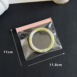 High Quality EVA Translucent Jewelry <b>Bag</b> Ring Necklace Earring Packaging Pouch <b>Bag</b> Pink Dustproof Zipper <b>Bag</b> with Logo Custom - Product Image 6