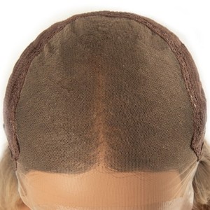 Platinum Blonde longue ligne droite pleine perruque de dentelle avec partie centrale pour les femmes - Product Image 6