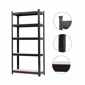 Estantería de almacén de 5 niveles-Estante de almacenamiento de garaje sin pernos Estantes metálicos de 1800x900x400mm - Product Image 1