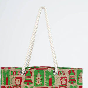 Bolsa de Playa de Yute Ecológica y Económica para Mujer, Bolsa de Mano, Bolsa de Hombro para Marketing, Viajes y Regalos, Hecha en India - Product Image 2