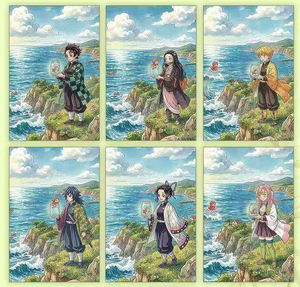 BaiYe Demon Slayer y Studio Ghibli: Tableros de Arte Coleccionables, Juego de Cartas de Viaje de Cuento de Hadas, Juguetes de Anime para Niños, Regalos - Product Image 6