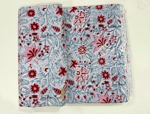 Indian Manufacture 100% Organic Cotton Premium Hand Block Print Fabric <b>Lightweight</b> Multi-Purpose Suit Shirt <b>Curtain</b> Weddings - Product Image 5