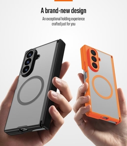 เคสโทรศัพท์แบบพับสามตอน ZTriFold พร้อมบานพับแม่เหล็กสองชั้น ป้องกันรอบด้าน พร้อมขาตั้งหมุนได้ - Product Image 4
