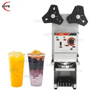 HZPK WY-680 90mm 95mm Automatic Boba Plastic Paper Cup Sealer Sealing Machine For Drinks