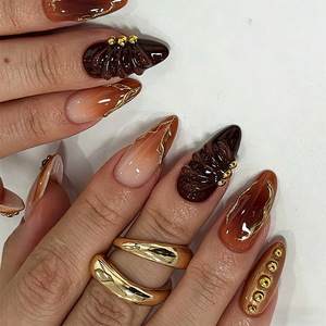 <span class=keywords><strong>Uñas</strong></span> Postizas de ABS al por Mayor, 30 Piezas, Logotipo Personalizado, Marca Privada, Cobertura Completa, Almendradas, Francesas, Ojo de Gato, <span class=keywords><strong>Kit</strong></span> de Arte de <span class=keywords><strong>Uñas</strong></span> para Salón, Proveedor - Product Image 2