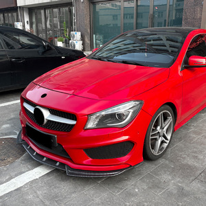 Alerón delantero de fibra de carbono con textura mate para Mercedes-Benz Clase CLA C117, modelo AMG 2013-2015 - Product Image 2