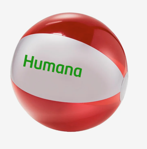 Ballon de plage gonflable translucide bicolore personnalisé avec impression publicitaire, cadeau promotionnel, logo PVC, jouet de jeu d'extérieur - Product Image 3