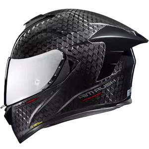 Nuovo <span class=keywords><strong>Casco</strong></span> <span class=keywords><strong>Integrale</strong></span> da <span class=keywords><strong>Uomo</strong></span> Plus-Size in Fibra di Carbonio per Moto/Veicoli Elettrici Certificato ECE con Chiusura Rapida Doppia - Product Image 1
